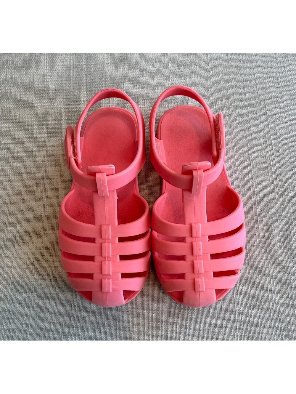 Zara Girls Rubberized Fisherman Sandals Pink EU 23 US 6.5
